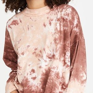 Free people we the free tie dye mock neck